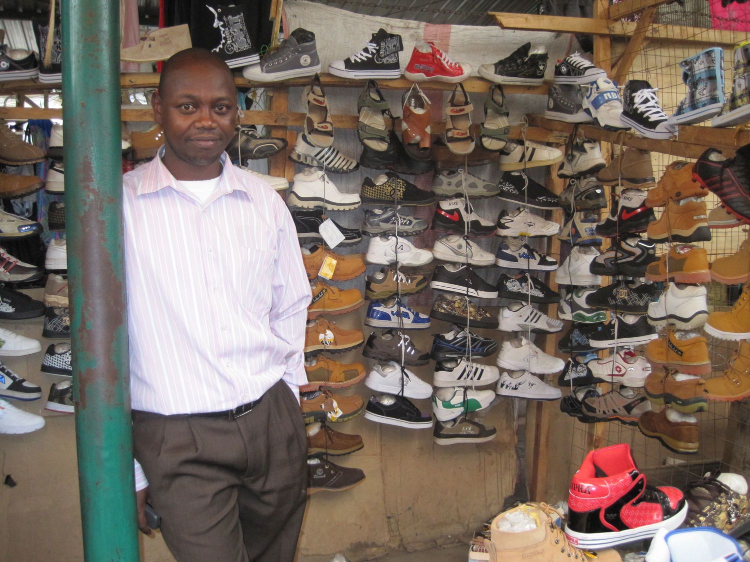 wilson maina street vendor shoes nairobi kenya
